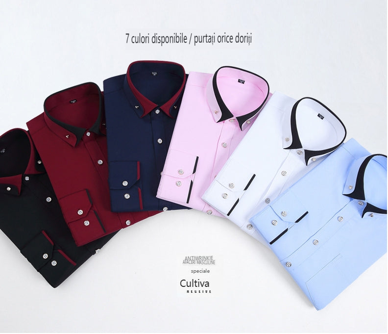 ⏳40% rabatu ograniczony【S-4XL】👕Nowa 2025 oddychająca biznesowa męska koszula casual