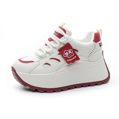 👟✨【+5 cm magasság】Vastag talpú, hétköznapi sportcipők – modernek, kényelmesek és könnyen illeszthetők 💫