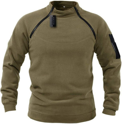 【S-4XL】Pánske teplé jesenné a zimné outdoorové tričko s dlhým rukávom 