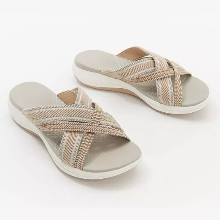 【35-43】🍃👡Damskie letnie duże sandały ortopedyczne na platformie
