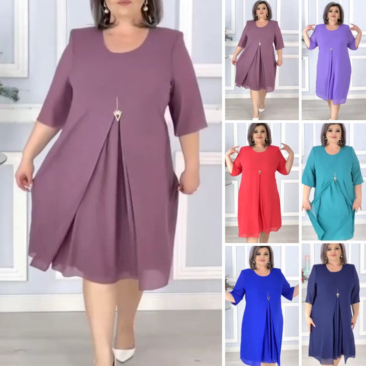 【🏆Najlepiej sprzedające się produkty】🔥🥰【S-5XL】2024 Prosta wielokolorowa sukienka