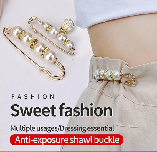 👍👍👍Los pantalones están decorados con botones de perlas y hebillas en la cintura para evitar la exposición accidental.