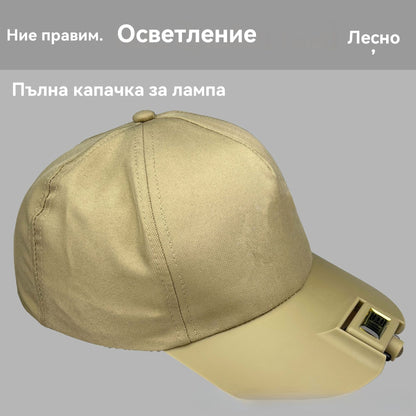 🔥Купете 1, вземете 1 безплатно🧢🌙🔦Вграден интелигентен LED капак за лампа, външна нощна светлина за риболов, лесна за зареждане и дълъг живот на батерията