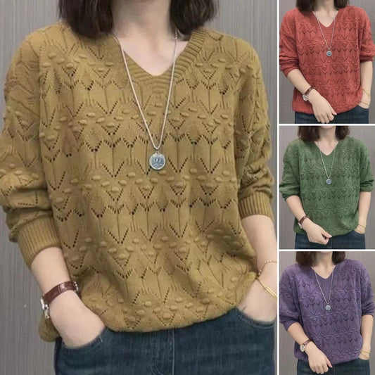 🔥🔥【M-3XL】Nowy damski sweter z długim rękawem