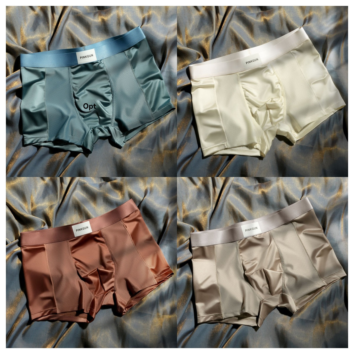 🔥 Kup 4 i otrzymaj 4 gratis 🔥(L-4XL)Nowa męska bielizna, lekka i luksusowa, lodowcowa satyna | oddychająca i antybakteryjna