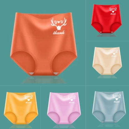 💖Utolsó nap 50% kedvezmény -【6 darabos készlet】 Prémium pamut magas derekú csípőemelő nadrág✨️ (45-95 kg)