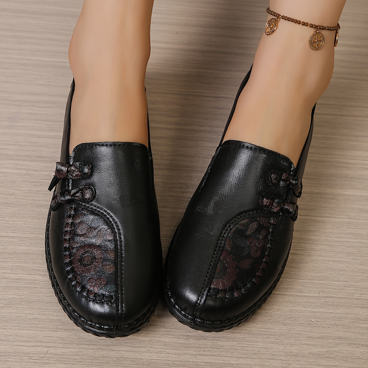 【35-42】Buty damskie ze skóry naturalnej, antypoślizgowe, wodoodporne, z miękką i wygodną podeszwą.