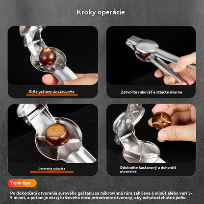 🌰[Kúp 1 a získaj 1 zadarmo] Klip na otvárač gaštanov Home, ľahko sa otvára jedným dotykom bez poranenia rúk!