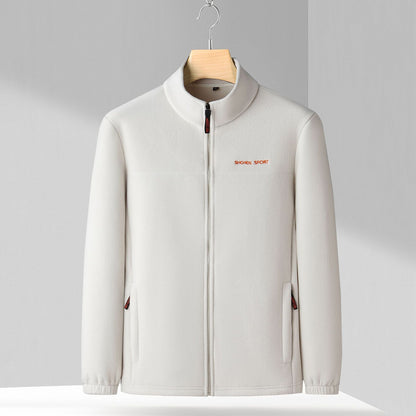 🧥🍂🔥Pánska jesenná a zimná polar fleecová bunda, flísová bunda s vysokým golierom pre mladých mužov a mužov stredného veku