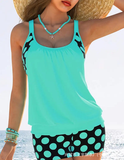 🏖️【S-5XL】Seksowny damski kostium kąpielowy Halter Polka Dot Plus Size 2025