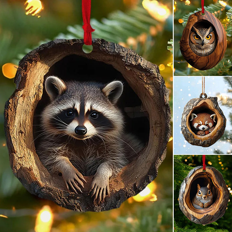 【10 PCS】🎄Critter decoración del árbol de Navidad. Decoración colgante para animales pequeños.