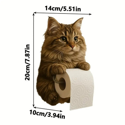 🐱【50%OFF】Držiak na toaletný papier s roztomilým mačacím motívom