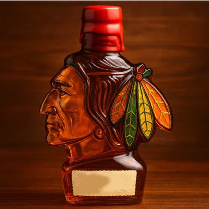 【Neskorý letný výpredaj】🔥Sklenená fľaša s hlavou čierneho orla, zaujímavá fľaša na whisky