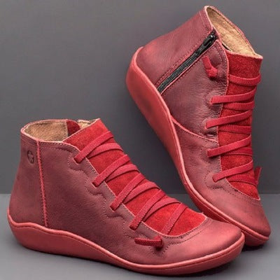 【35-43】 Nowe duże rozmiary botków casual dla kobiet-3735372