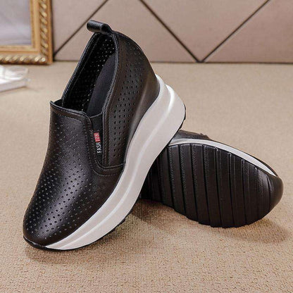 【35-40】Buty damskie na koturnie na rok 2025, 100% prawdziwa skóra🔥Bezpłatna wysyłka. ✅Płatność przy odbiorze