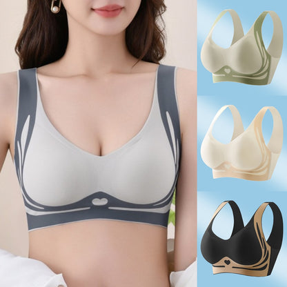 【4 sztuk】【40-85 kg】Wygodny, oddychający, bezfiszbinowy, bezszwowy biustonosz