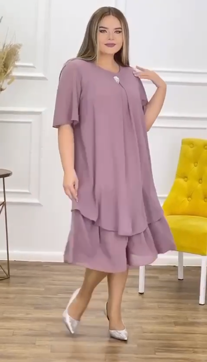 🌷🎁【S-5XL】 ❤️2025 Noi rochii de înaltă calitate din sifon de înaltă calitate