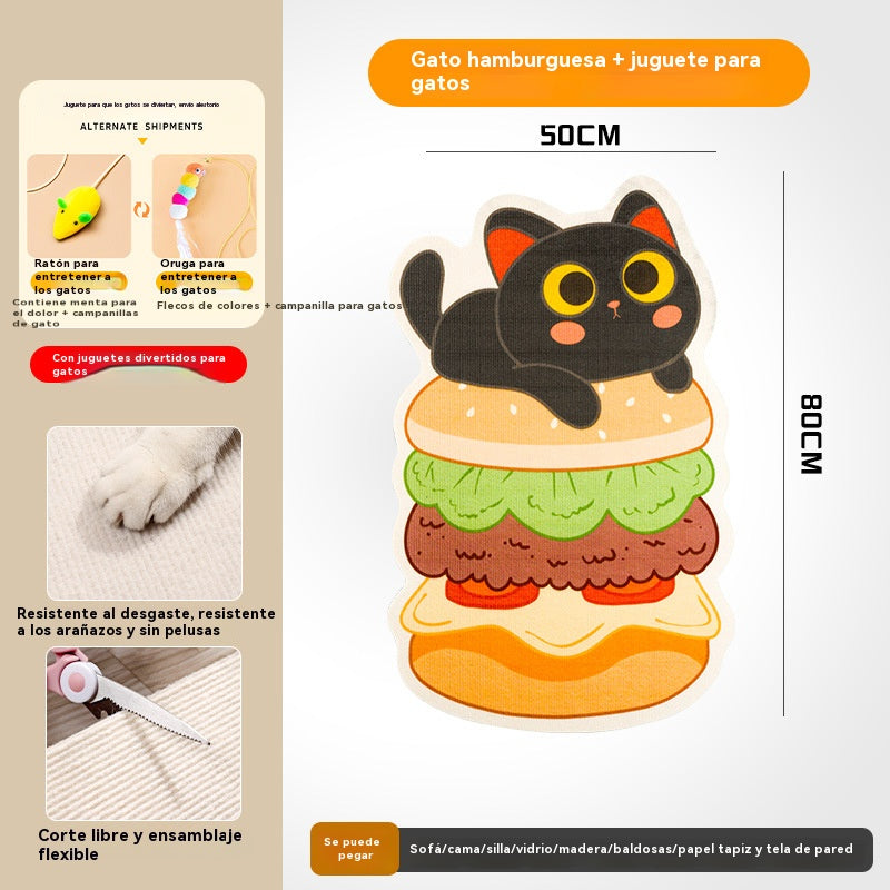 🏆【Compra 1 y llévate 1 gratis】【🔥Venta caliente】Rascador de pared para gatos que no requiere instalación - Rascador vertical Cube