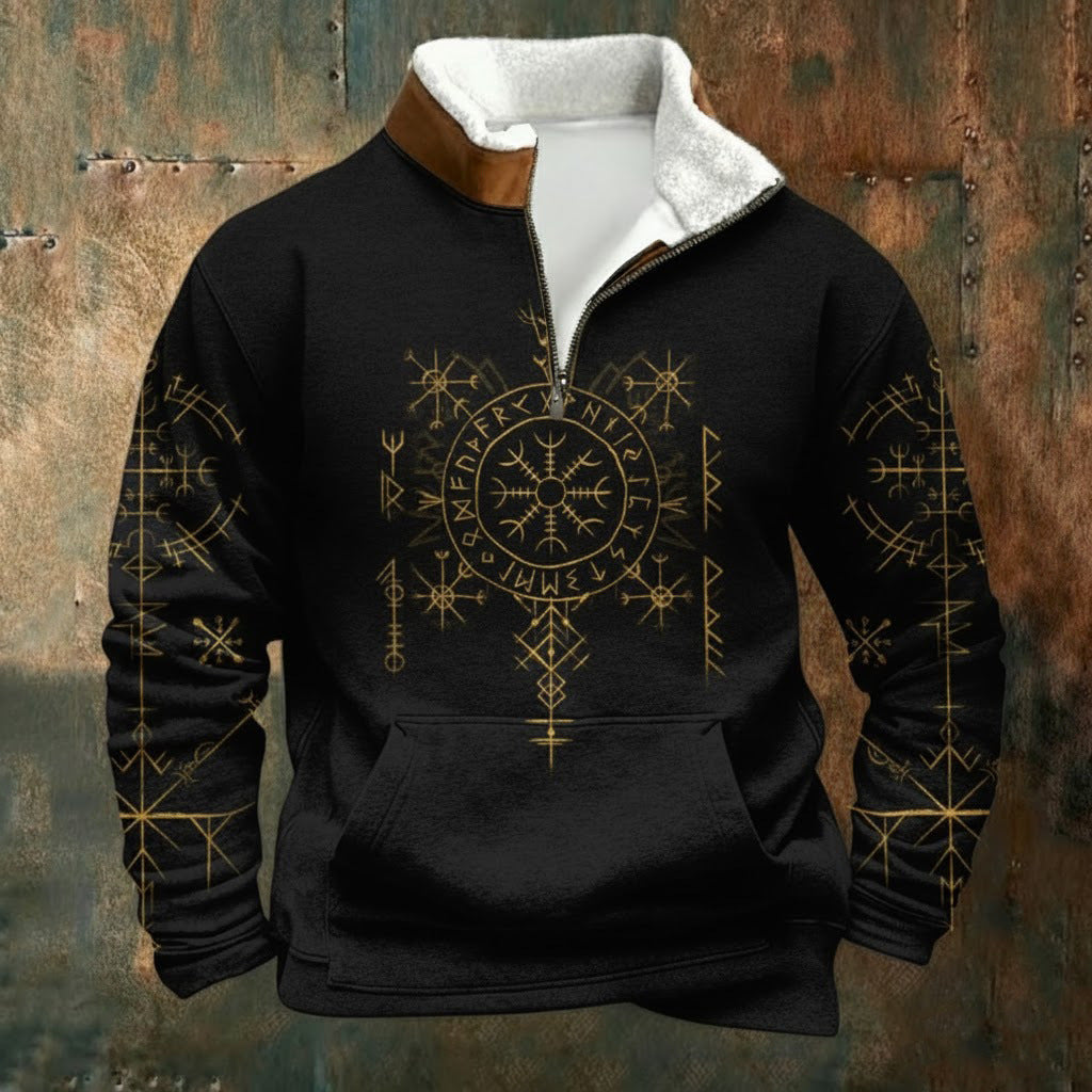 🔥【S–5XL】Nová módna jesenno-zimná mikina s flísovou podšívkou a kožušinovým golierom