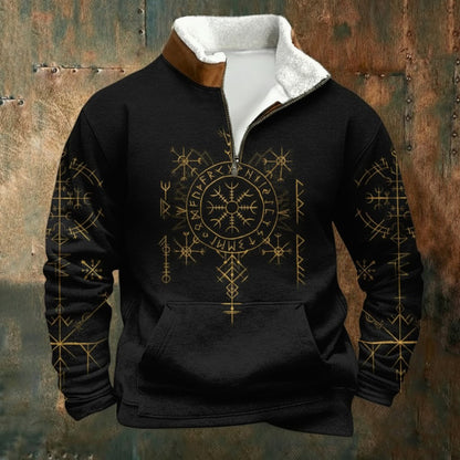 🔥【S–5XL】Nová módna jesenno-zimná mikina s flísovou podšívkou a kožušinovým golierom