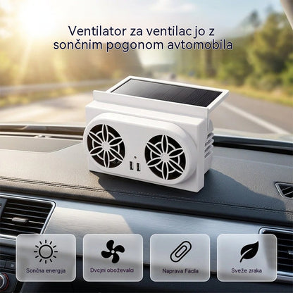 50 % popusta 🌀 Avtomobilski ventilator na sončno energijo