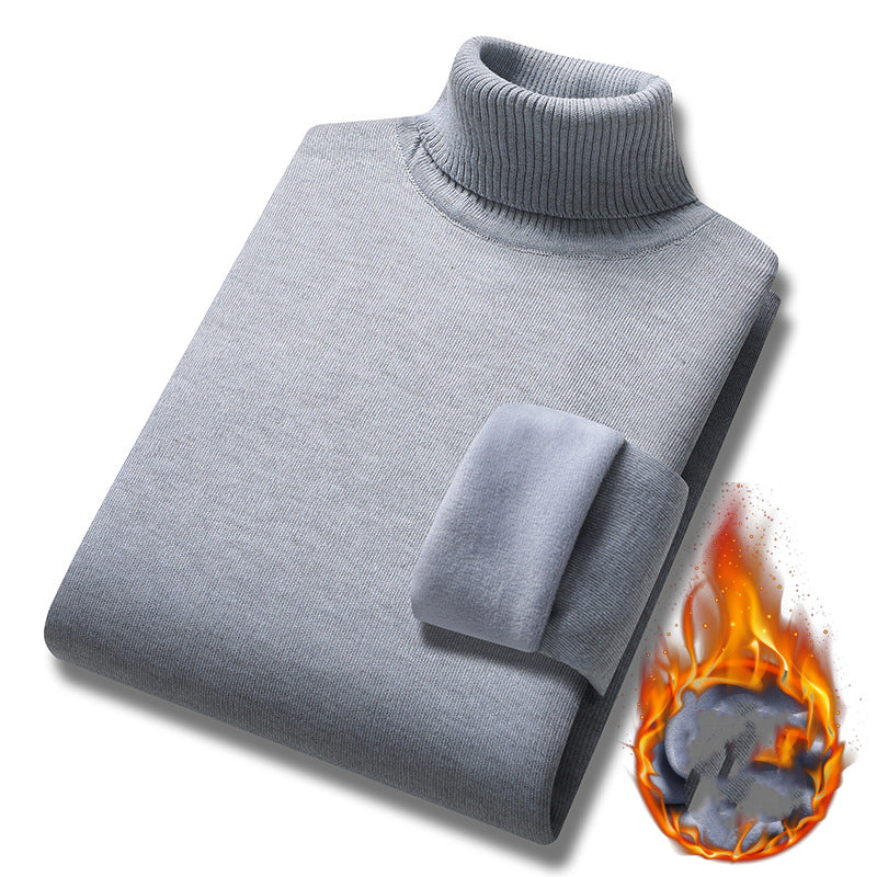 Nowym stylu, lekki, luksusowy męski sweter z golfem