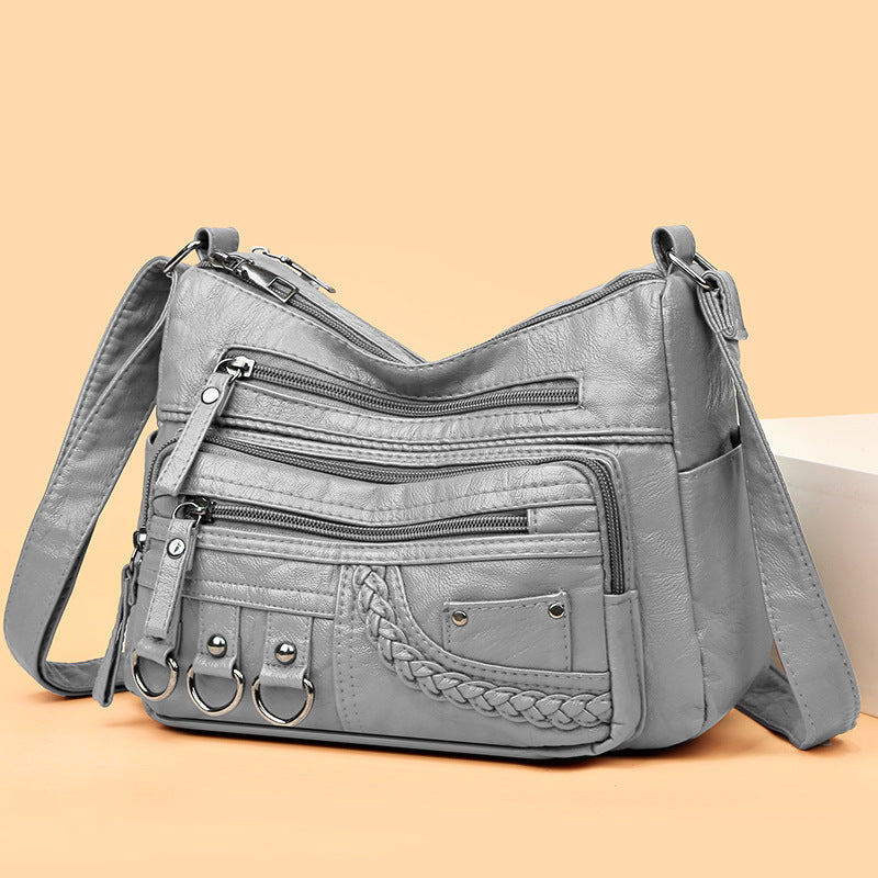 💥👜Nová velkoobjemová měkká kožená taška přes rameno/crossbody pro rok 2026