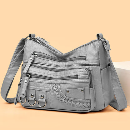 💥【50% zľava po obmedzenú dobu】👜2025 nová mäkká kožená veľkoobjemová kabelka cez rameno/crossbody 