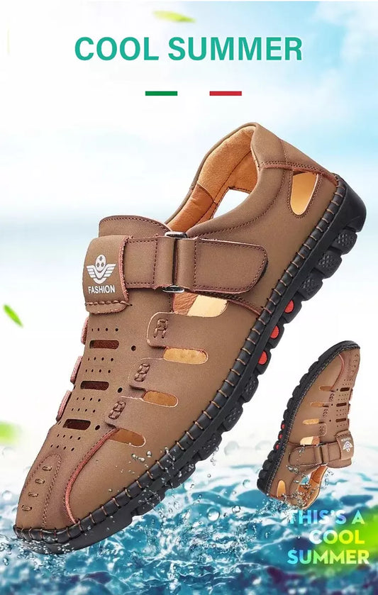 🔥【38-44】 2026 új, üreges, lélegző, puha talpú férfi szabadidős cipők