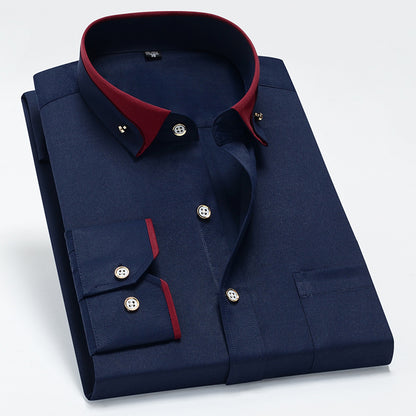 【S-4XL】👕2024 Nová priedušná pánska ležérna košeľa 