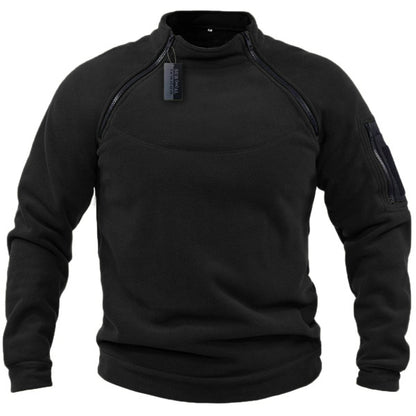 【S-4XL】Pánske teplé jesenné a zimné outdoorové tričko s dlhým rukávom 