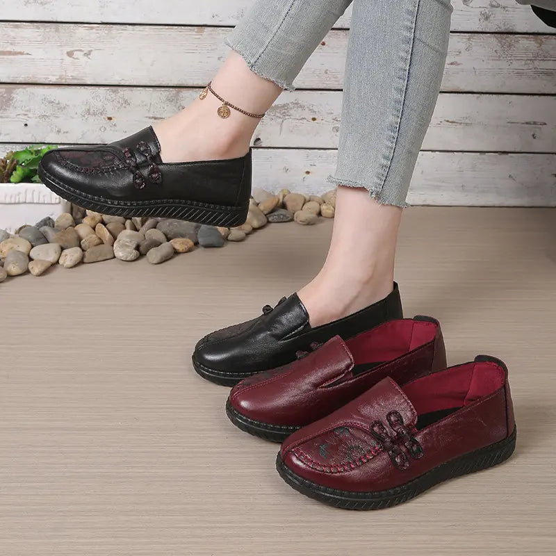 👞[35-42] Protiskluzové, nepromokavé, dámské kožené boty s měkkou podrážkou