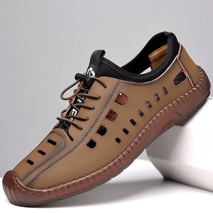 2024 nowe letnie oddychające męskie buty na co dzień z pustą, miękką podeszwą