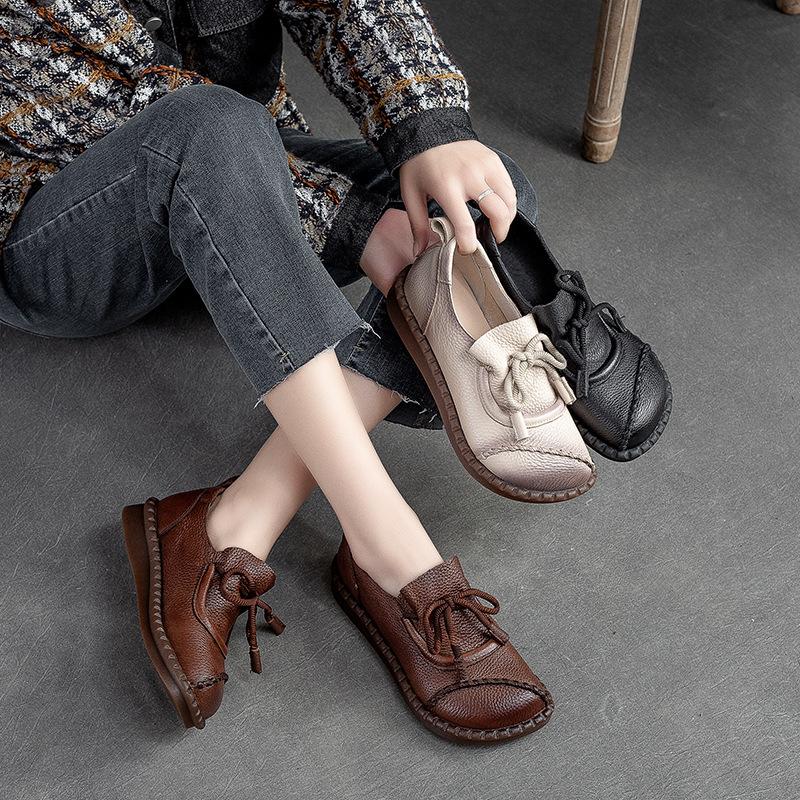 【35-40】🌻🥿Wysokiej jakości ręcznie robione buty z miękkiej skóry