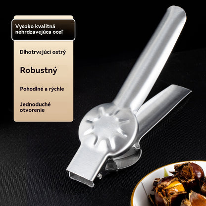 🌰[Kúp 1 a získaj 1 zadarmo] Klip na otvárač gaštanov Home, ľahko sa otvára jedným dotykom bez poranenia rúk!