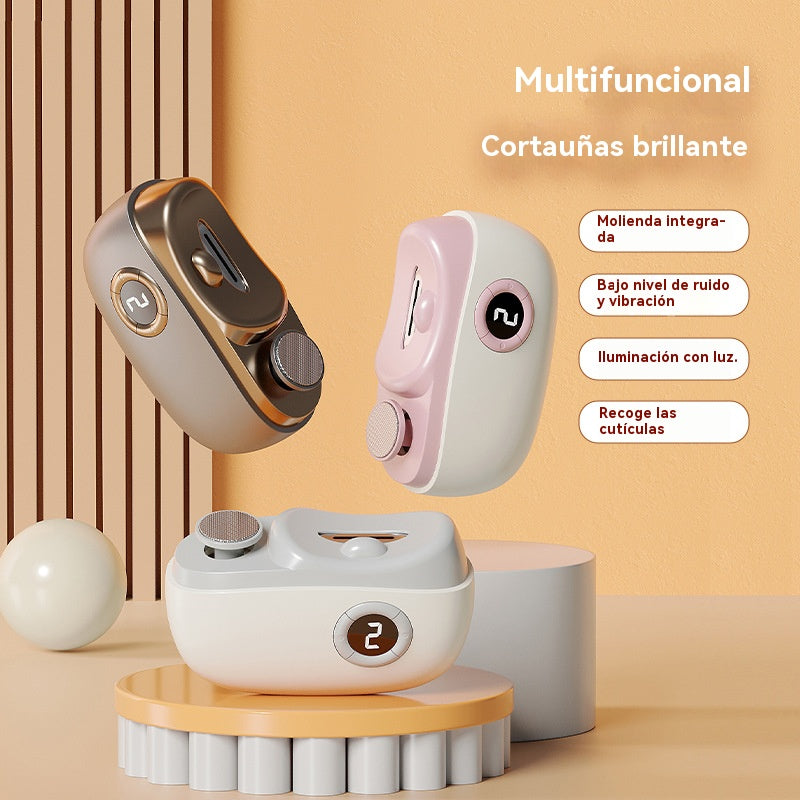 ✂️💅🔥¡Compra 1 y llévate otro gratis!🔥 Lima de uñas eléctrica multifuncional, cortauñas eléctrico con protección antipellizcos