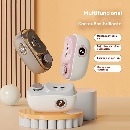 ✂️💅🔥¡Compra 1 y llévate otro gratis!🔥 Lima de uñas eléctrica multifuncional, cortauñas eléctrico con protección antipellizcos