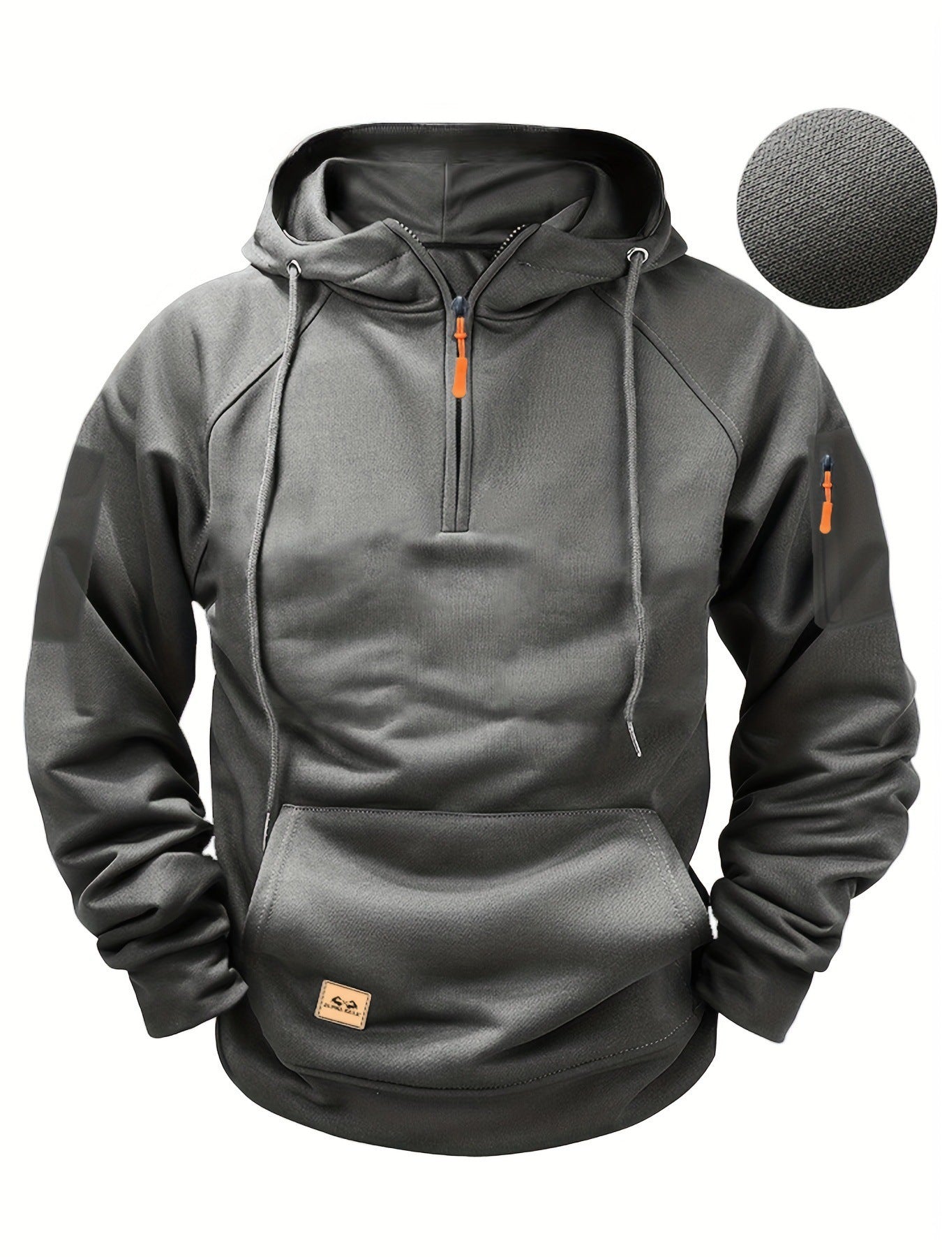 🔥🔥✨【S-3XL】Nueva sudadera con capucha de polar holgada para hombre, otoño/invierno