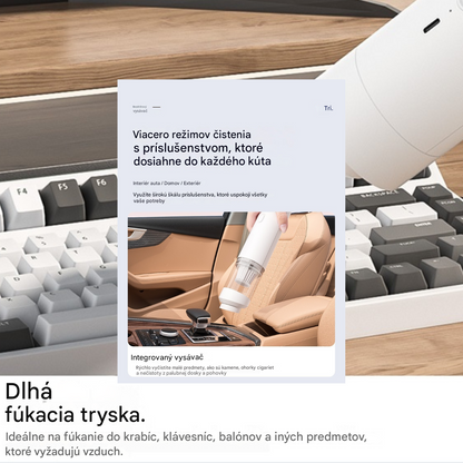 🔥【7-dielna sada】Prenosný ručný vysávač s výkonným saním · Ideálny do auta aj do domácnosti · 45% zľava + doprava zdarma