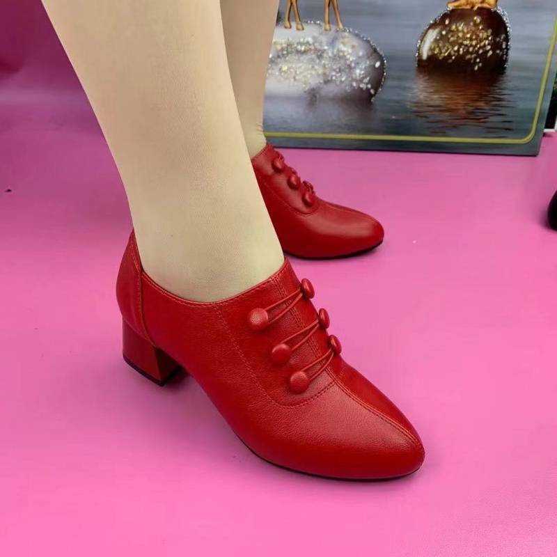 【35-40】Nové módne ležérne topánky so stredným podpätkom