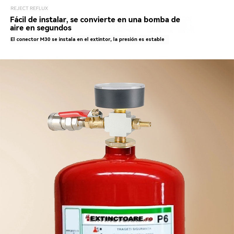 【Kup 1, a otrzymasz 1 gratis】👍👍Ta domowej roboty butelka na gaśnicę została przekształcona w butlę z gazem do użytku na dużych wysokościach, idealną na kemping i pikniki, i jest wyposażona w dmuchany zawór.