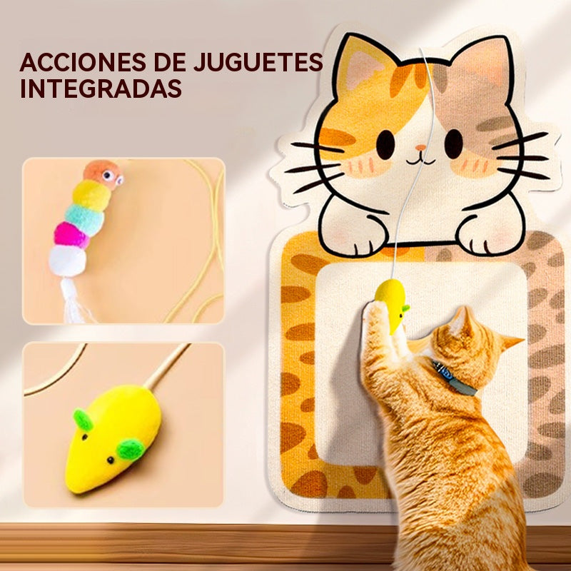 🏆【Compra 1 y llévate 1 gratis】【🔥Venta caliente】Rascador de pared para gatos que no requiere instalación - Rascador vertical Cube