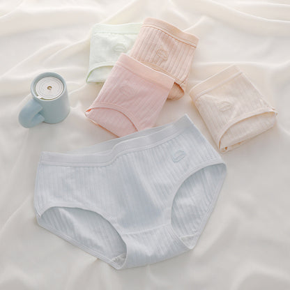 💕【Balení 7 kusů】💕 50% sleva poslední den: 【50-100KG】Dámské antibakteriální bavlněné kalhotky s vysokým pasem