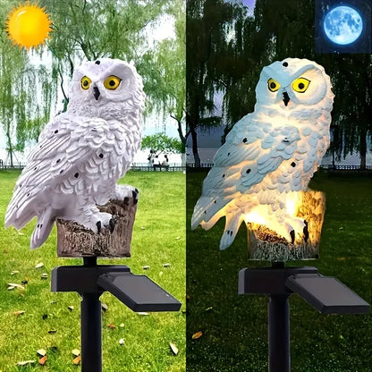 【Cumpărați 1 obțineți 1 gratuit】🦉 Lampă solară decorativă în formă de bufniță – Lumină caldă pentru grădina ta