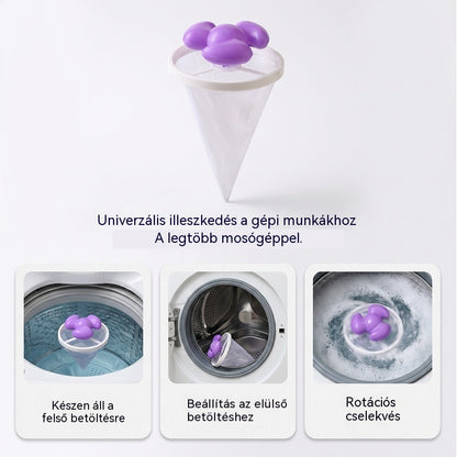 🌀6 darab 8800 Ft ✨ Úszószűrő mosógéphez - Minden mosásnál felfogja a szálakat, a hajat és az állati szőrt 🧺