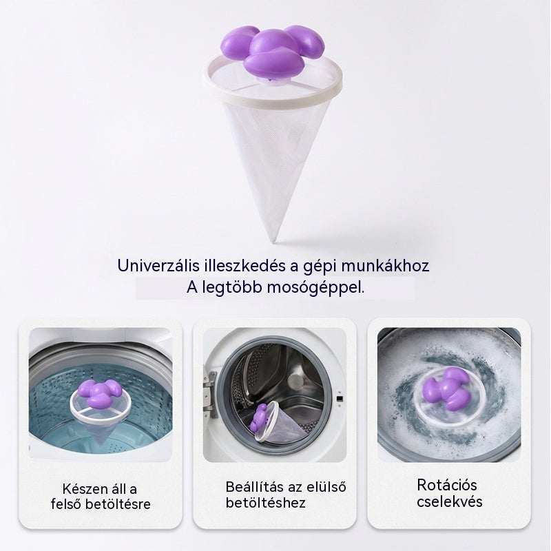 🌀6 darab 8800 Ft ✨ Úszószűrő mosógéphez - Minden mosásnál felfogja a szálakat, a hajat és az állati szőrt 🧺