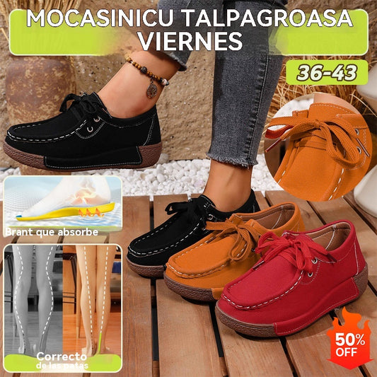 🔥【36-43】Zapatos casuales con cordones de felpa de la colección Otoño 2025
