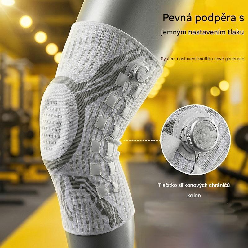 🔥【Kupte 1, získejte 1 zdarma】🦵🦵Silikonová kompresní sportovní kolenní ortéza s tlumící pružinovou oporou pro venkovní běh a fitness