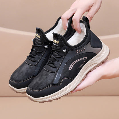 【38-44】 2024 Męskie polarowe ciepłe, antypoślizgowe codzienne buty sportowe