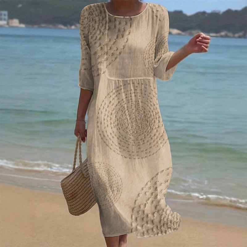 👗 Ostatni dzień promocji -50%!【XS-4XL】Letnia elegancka sukienka casualowa, przewiewna i wygodna, uniwersalna i wyszczuplająca